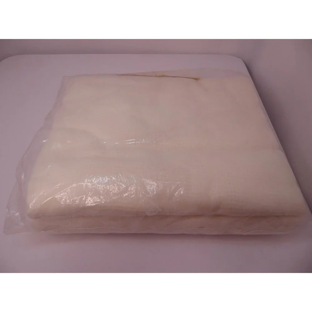NEW SEALED VTG Martha Blanket Novelty Waffle Thermal Weave Nylon Binding 72 x 90